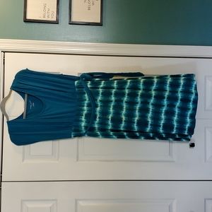 Liz Lange Maternity Dress, Size XL, Teal